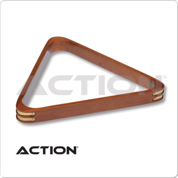 Wooden w/ Brass Corners Triangle Rack - Honey